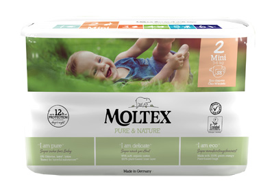 PANNOLINI MOLTEX PURE & NATURE MINI 3-6 KG TAGLIA 2 38 PEZZI - UniversoFarmacie.it