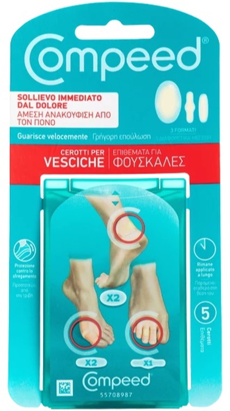 COMPEED CEROTTI PER VESCICHE MISTO 5 PEZZI - UniversoFarmacie.it