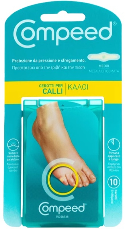 COMPEED CEROTTI PER CALLI MEDIO 10 PEZZI - UniversoFarmacie.it