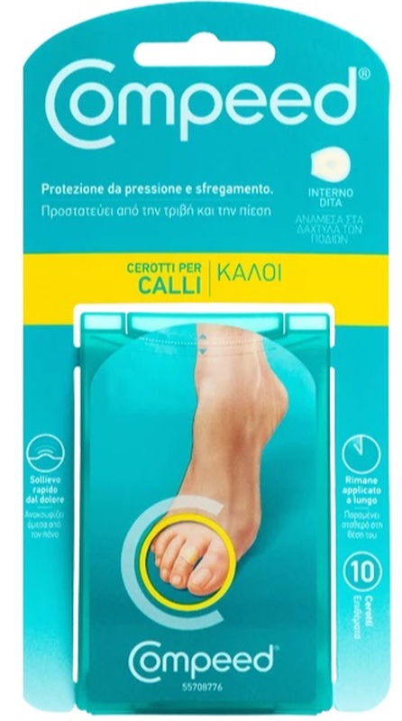 COMPEED CEROTTI PER CALLI INTERNO DITA 10 PEZZI - UniversoFarmacie.it