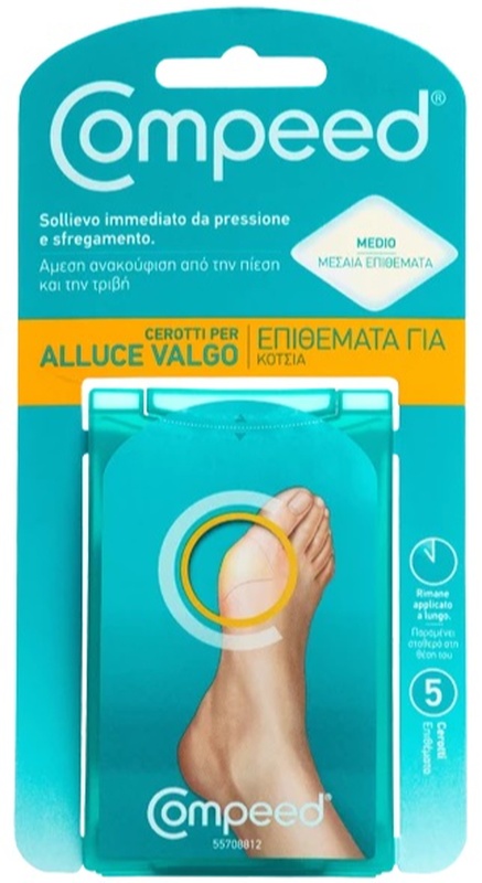 COMPEED CEROTTI PER ALLUCE VALGO 5 PEZZI - UniversoFarmacie.it