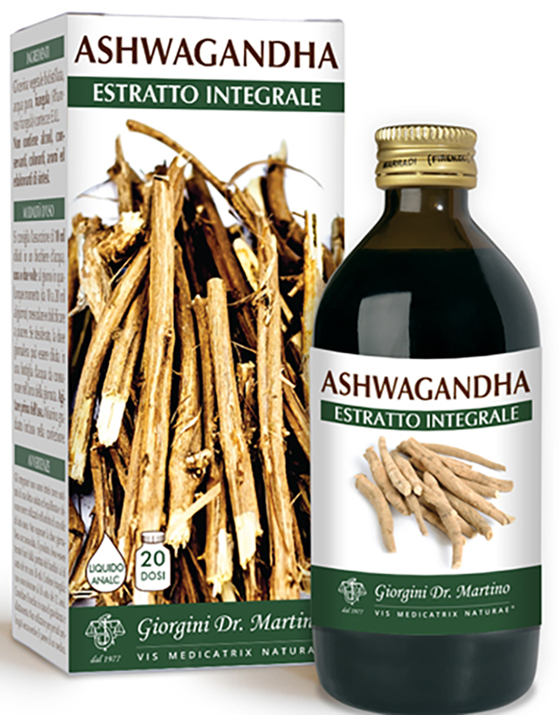 ASHWAGANDHA ESTRATTO INTEGRALE LIQUIDO ANALCOLICO 200 ML - UniversoFarmacie.it