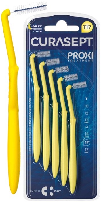 CURASEPT PROXI ANGLE T17 GIALLO/YELLOW 5 PEZZI - UniversoFarmacie.it
