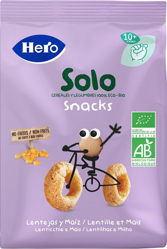 HERO SOLO SNACK LENTICCHIE MAIS 100% BIO 50 G - UniversoFarmacie.it