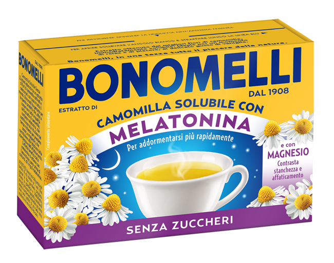 CAMOMILLA SOLUBILE MELATONINA MAGNESIO 16 BUSTINE - UniversoFarmacie.it