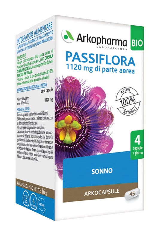 ARKO CAPSULE PASSIFLORA 45 CAPSULE BIO - UniversoFarmacie.it