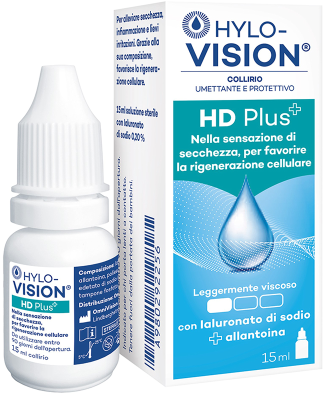 HYLOVISION HD PLUS COLLIRIO UMETTANTE E PROTETTIVO 15 ML - UniversoFarmacie.it