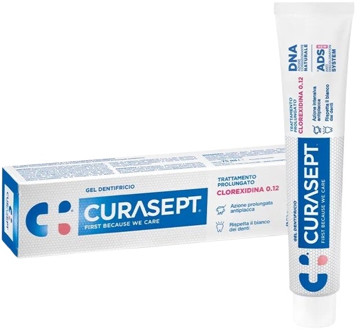 CURASEPT DENTIFRICIO 0,12 75 ML ADS+DNA - UniversoFarmacie.it