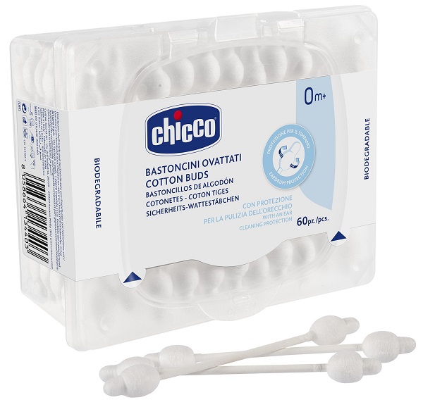 CHICCO BASTONCINI COTONATI 60 PEZZI - UniversoFarmacie.it