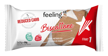 FEELING OK BISCOTTONE VANIGLIA LIMONE 50 G - UniversoFarmacie.it
