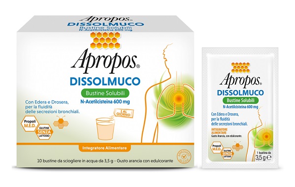 APROPOS DISSOLMUCO 10 BUSTINE SOLUBILI - UniversoFarmacie.it