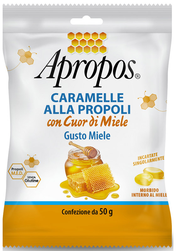 APROPOS CARAMELLE DURE MIELE CUOR DI MIELE 50 G - UniversoFarmacie.it
