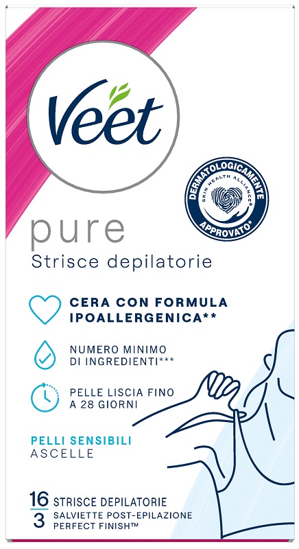 VEET STRISCE ASCELLE IPOALLERGENICHE 16 PEZZI - UniversoFarmacie.it