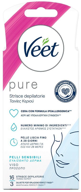 VEET STRISCE VISO IPOALLERGENICHE 16 PEZZI - UniversoFarmacie.it