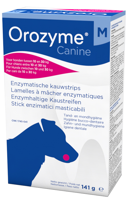 OROZYME CANINE STRISCE ENZIMATICHE MASTICABILI PER CANI DI TAGLIA MEDIA - UniversoFarmacie.it