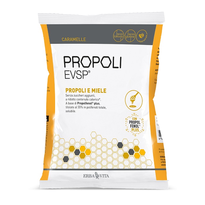 PROPOLI EVSP CARAMELLE PROPOLI MIELE 65 G - UniversoFarmacie.it