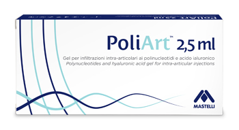 SIRINGA INTRA-ARTICOLARE PRERIEMPITA POLIART 2,5ML POLINUCLEOTIDI 10MG/ML E ACIDO IALURONICO 10MG/ML 2,5 ML - UniversoFarmacie.it