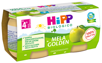 HIPP BIO OMOGENEIZZATO MELA GOLDEN 2 X 80 G - UniversoFarmacie.it