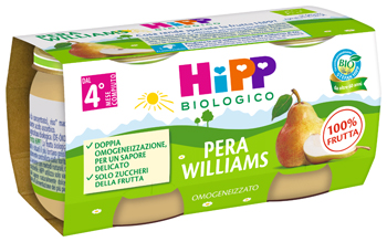HIPP BIO OMOGENEIZZATO PERA WILLIAMS 2 X 80 G - UniversoFarmacie.it