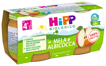 HIPP BIO OMOGENEIZZATO ALBICOCCA/MELA 2X80 G - UniversoFarmacie.it