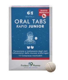 GSE ORAL TABS RAPID JUNIOR FRAGOLA 12 COMPRESSE - UniversoFarmacie.it