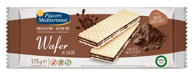 PIACERI MEDITERRANEI WAFER CACAO 175 G - UniversoFarmacie.it