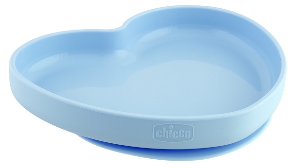CHICCO PIATTO CUORE VENTOSA SILICONE BLU - UniversoFarmacie.it