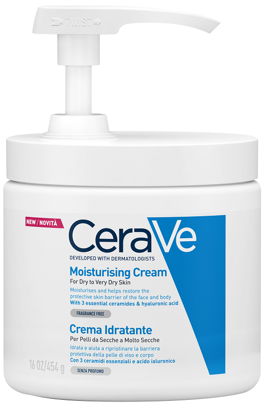 CERAVE CREMA IDRATANTE PER PELLI DA SECCHE A MOLTO SECCHE 454 G PUMP - UniversoFarmacie.it