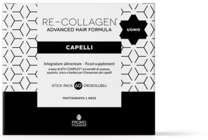 RE-COLLAGEN UOMO CAPELLI 60 STICK - UniversoFarmacie.it