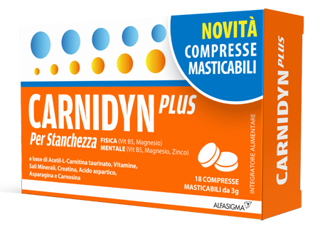 CARNIDYN PLUS 18 COMPRESSE MASTICABILI - UniversoFarmacie.it