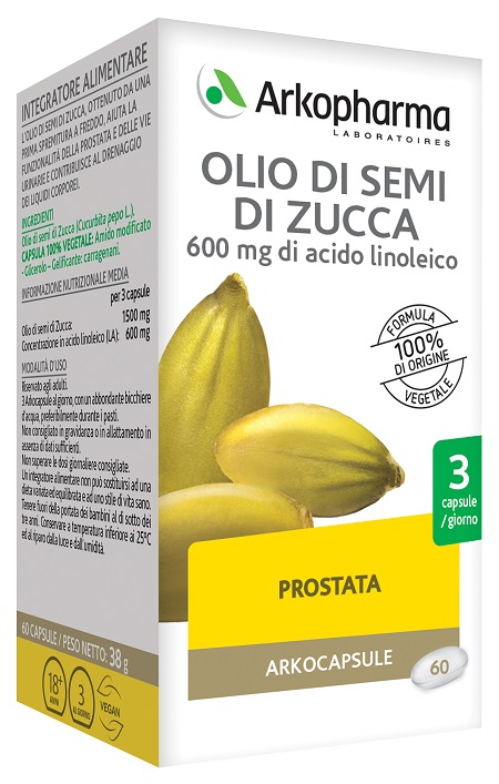 ARKO CAPSULE OLIO SEMI ZUCCA 60 CAPSULE - UniversoFarmacie.it