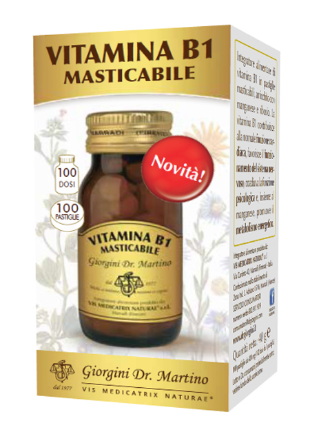 VITAMINA B1 MASTICABILE 100 PASTIGLIE - UniversoFarmacie.it