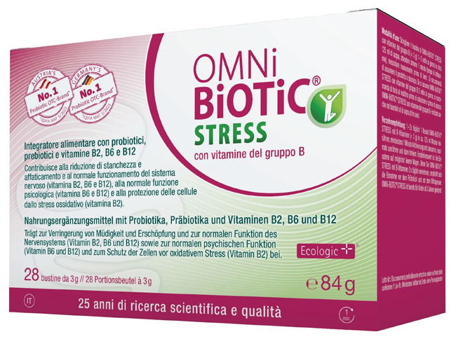 OMNI BIOTIC STRESS VITAMINE GRUPPO B 28 BUSTINE DA 3 G - UniversoFarmacie.it