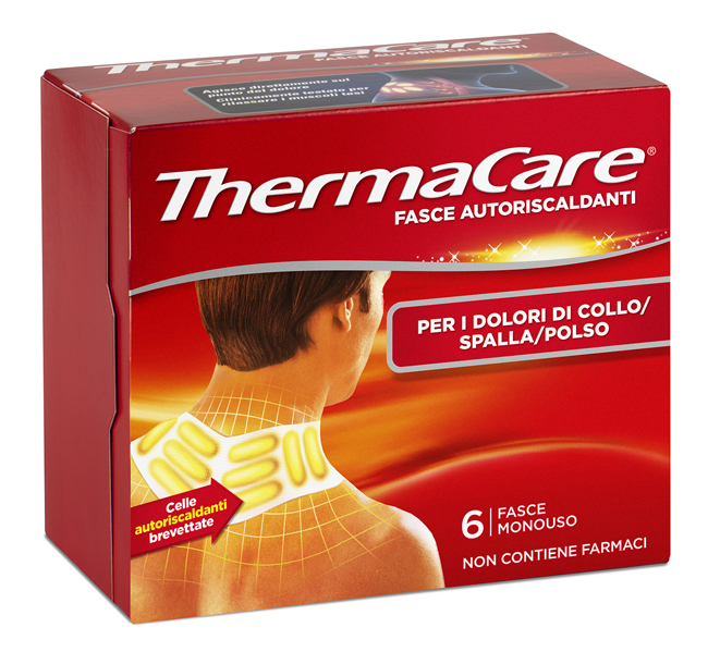 FASCE AUTORISCALDANTI A CALORE TERAPEUTICO THERMACARE COLLO/SPALLA/POLSO 6 PEZZI - UniversoFarmacie.it