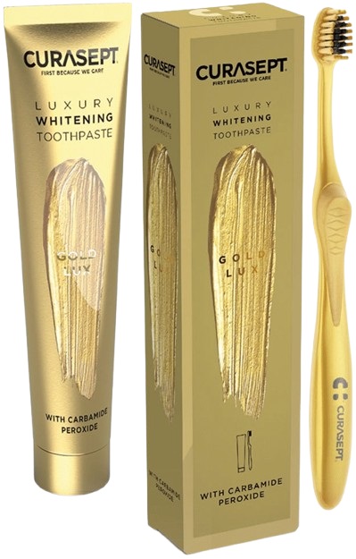 CURASEPT GOLD LUXURY WHITENING DENTIFRICIO 75 ML - UniversoFarmacie.it