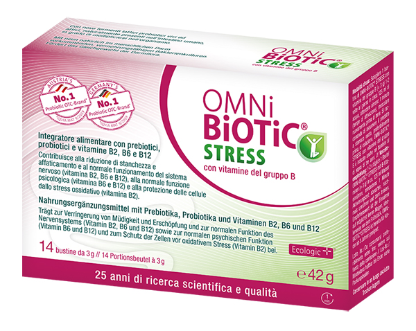 OMNI BIOTIC STRESS VITAMINE GRUPPO B 14 BUSTINE DA 3 G - UniversoFarmacie.it