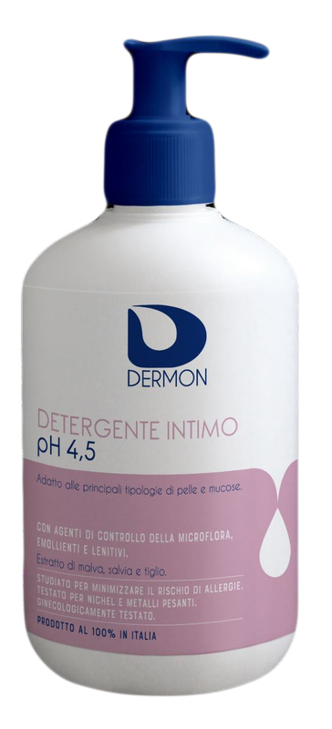 DERMON DETERGENTE INTIMO USO FREQUENTE PH 4,5 500 ML - UniversoFarmacie.it