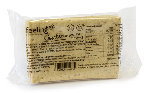FEELING OK SNACKER SESAMO 50 G - UniversoFarmacie.it