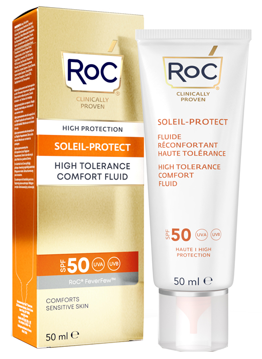 ROC FLUIDO SOLARE VISO SPF 50 ELEVATA TOLLERABILITA' 50 ML - UniversoFarmacie.it