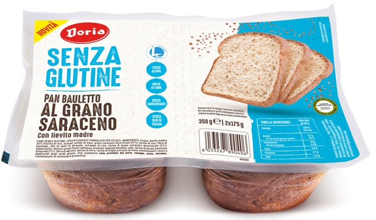 DORIA PAN BAULETTO GRANO SARACENO 2 PEZZI DA 175 G - UniversoFarmacie.it