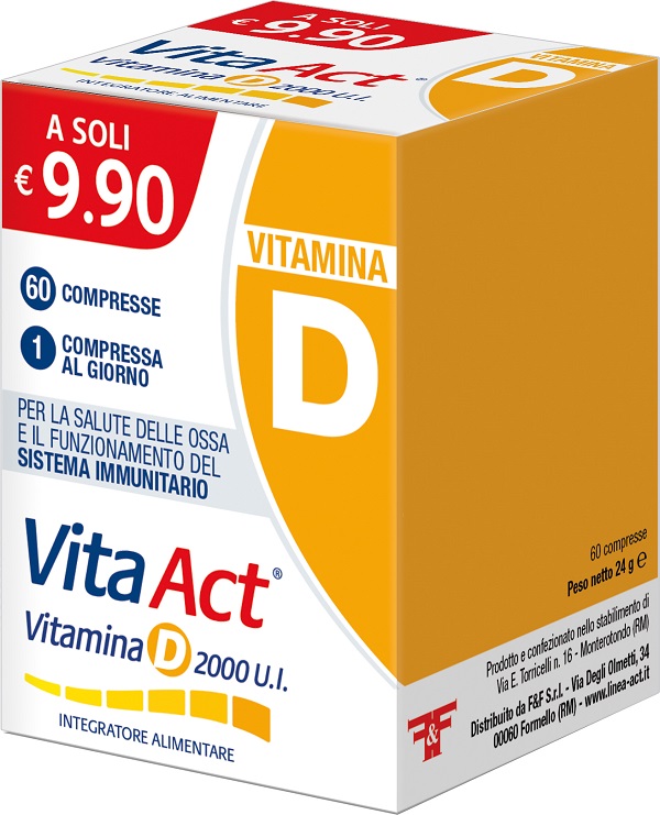 VITA ACT VITAMINA D 2000UI 60 COMPRESSE - UniversoFarmacie.it