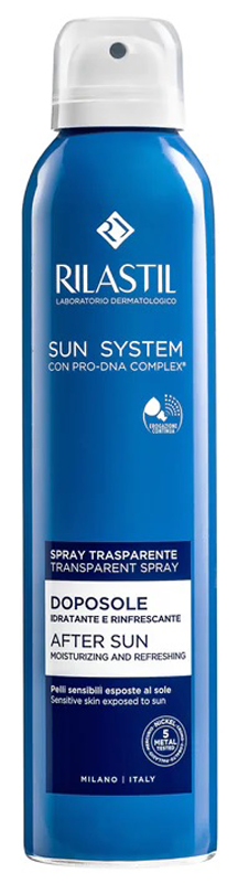 RILASTIL SUN SYSTEM DOPOSOLE SPRAY TRASPARENTE DOPOSOLE IDRATANTE E RINFRESCANTE 200 ML - UniversoFarmacie.it