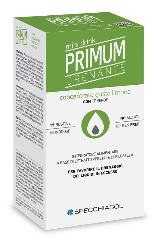 PRIMUM DRENANTE MINIDRINK LIMONE 15 STICK DA 10 ML - UniversoFarmacie.it