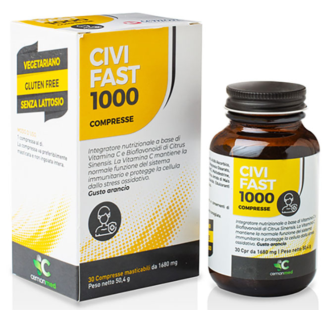 CEMONMED CIVIFAST 1000 30 COMPRESSE MASTICABILI - UniversoFarmacie.it