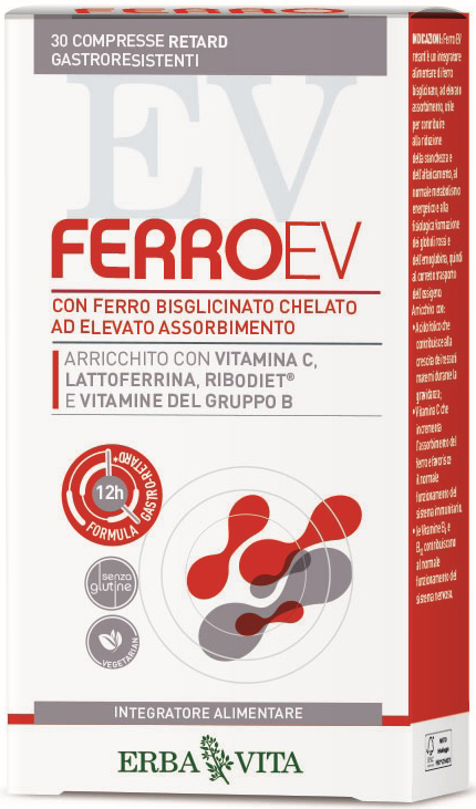 FERRO EV RETARD 30 COMPRESSE GASTRORESISTENTI - UniversoFarmacie.it
