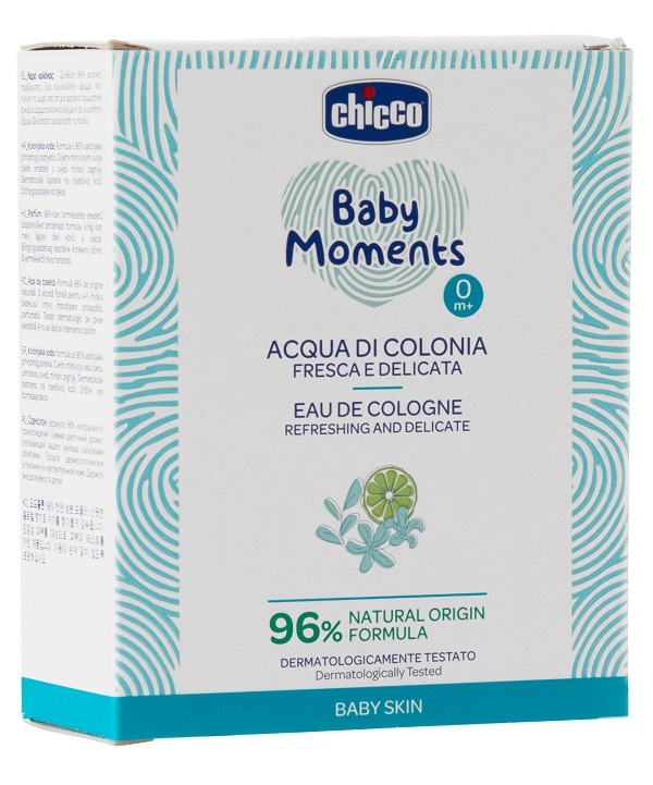 CHICCO BABY MOMENTS ACQUA DI COLONIA FRESCA E DELICATA 100 ML - UniversoFarmacie.it