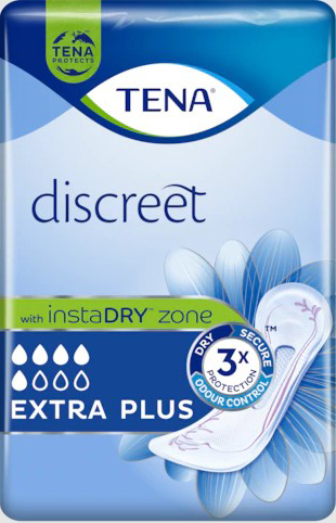 ASSORBENTE INCONTINENZA LEGGERA TENA DISCREET EXTRA PLUS 16 PEZZI - UniversoFarmacie.it