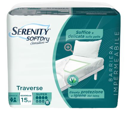 SERENITY TRAVERSA SD SENSITIVE SUPER 60X90 CM 15 PEZZI - UniversoFarmacie.it
