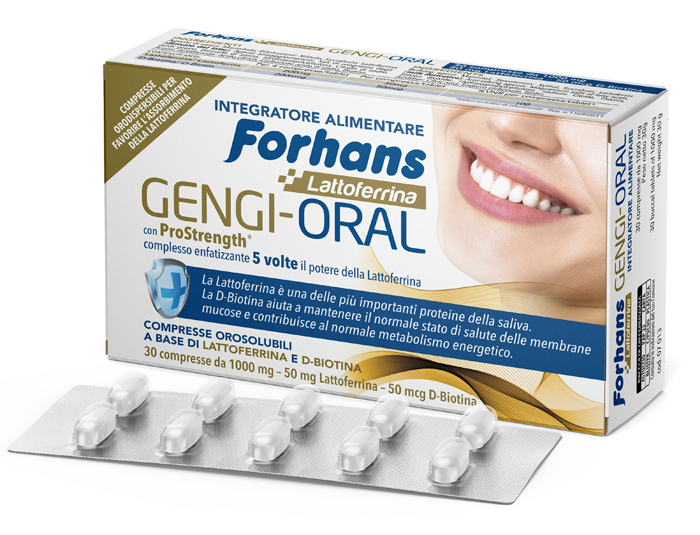 FORHANS LATTOFERRINA GENGI ORAL 30 COMPRESSE - UniversoFarmacie.it
