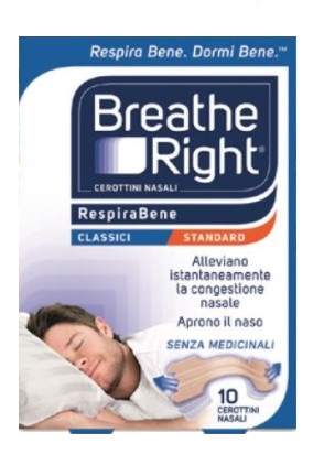 CEROTTI NASALI BREATHE RIGHT CLASSICI 10 PEZZI - UniversoFarmacie.it
